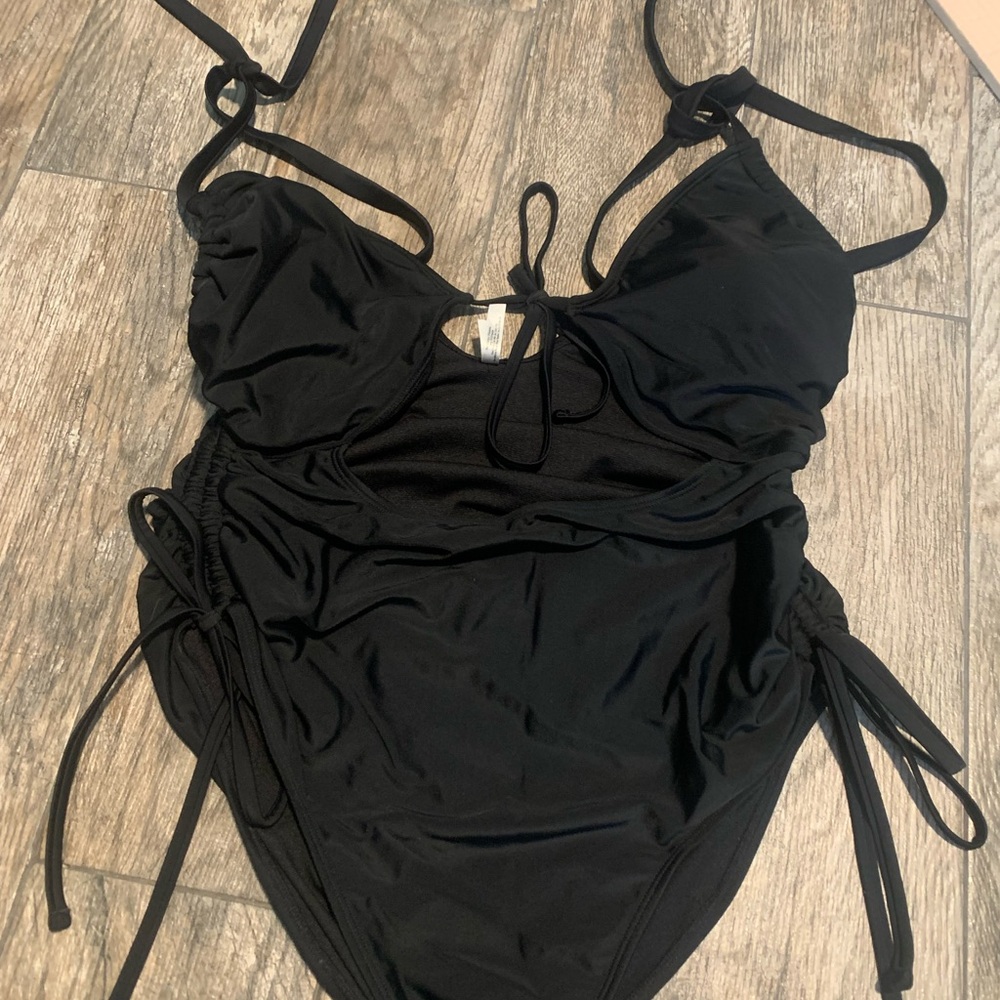 Black One-Piece Swimsuit